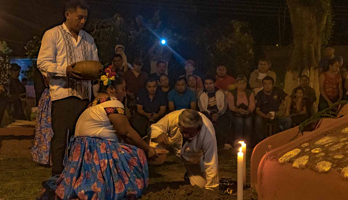 Ritual en Oxolotán.