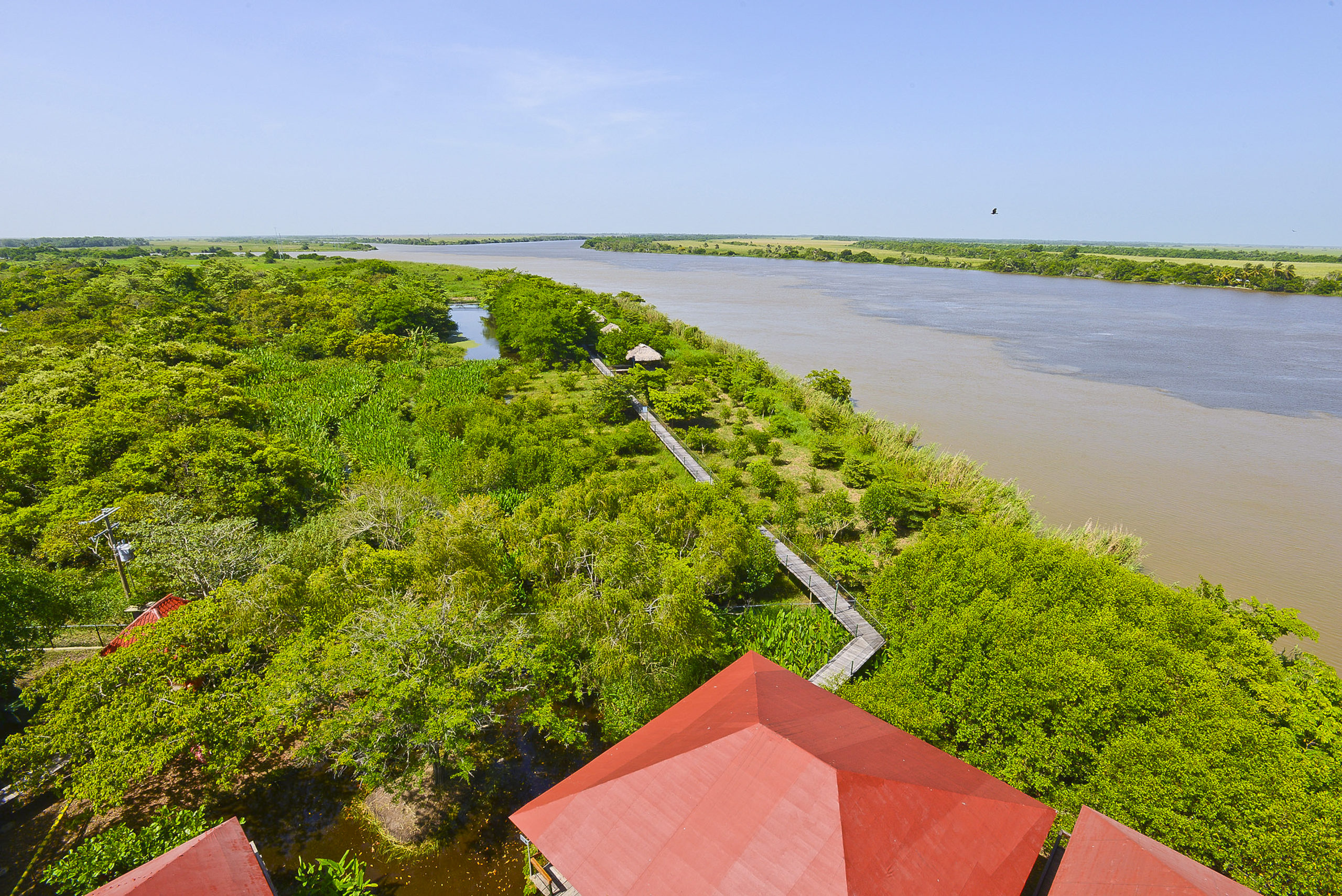 TABASCO Reserva Biosfera Pantanos de Centla, vista de tres ríos