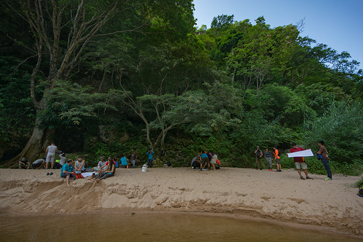 Curso de excursionismo. El Aguacero, Chiapas 