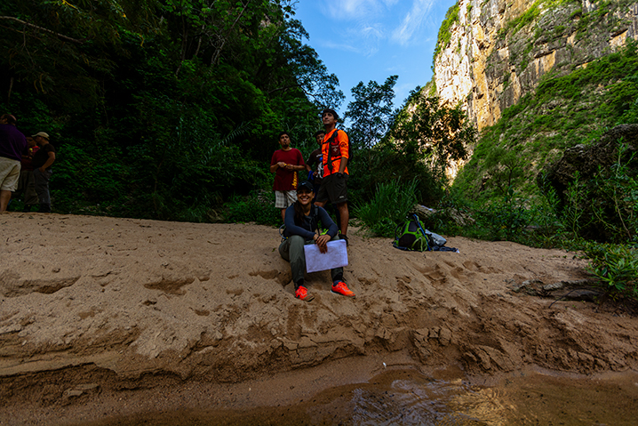 Curso de excursionismo. El Aguacero, Chiapas 